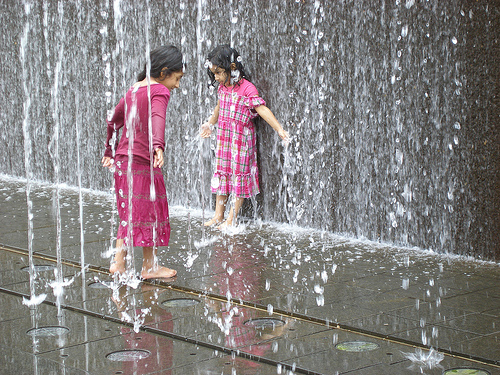 Get wet to freshen up and get a shot of energy. Photo by Liz Noise / Flickr